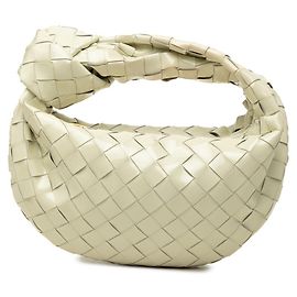 Bottega Veneta Intrecciato Mini Jodie Handtasche Weiß
