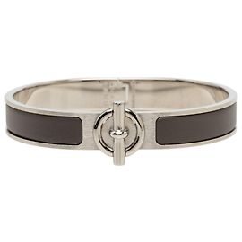 Hermès Hermes Click Glenan ST Charm-Armband Metallisch