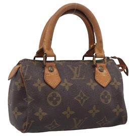 LOUIS VUITTON Monogram Mini Speedy Hand Bag M41534 LV Auth 207697 Monogramme