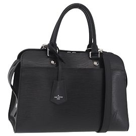 Borsa a mano LOUIS VUITTON Epi Vaneau MM Nera M51238 LV Auth ep16360V Nero