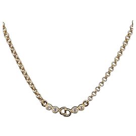 Collar Christian Dior Metal Tono Dorado Auth 206850 Otro