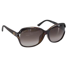 GUCCI Sunglasses plastic Brown Auth 205498M Brown