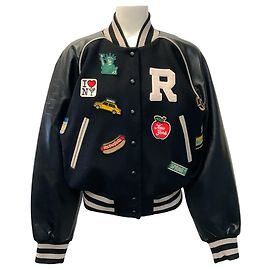Chaqueta Varsity Retrofête New York Patch Negro