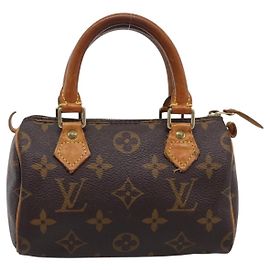 Louis Vuitton Speedy Mini HL Monogram Canvas Castaño