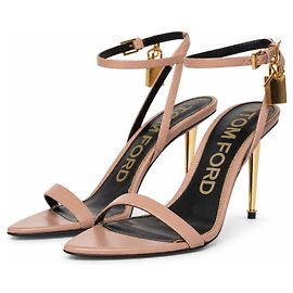 Tom Ford, Nude leather padlock sandals Other