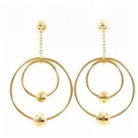 Autre Marque Orecchini a goccia in oro giallo 18K D'oro
