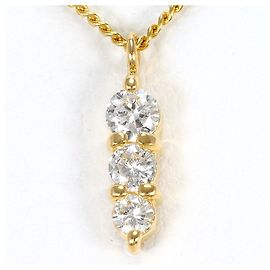 Autre Marque 18K Yellow Gold Necklace with Diamond Golden