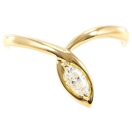 Autre Marque Ringband aus 18K Gelbgold mit Diamant Golden