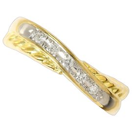 Autre Marque PT850 Platinum and 18K Yellow Gold Band Ring Golden Other