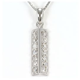 Autre Marque Platin-Diamant-Halskette Andere