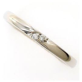 Autre Marque PT585 Platin-Bandring mit 0.01ct Diamant Andere