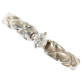 Autre Marque PT900 Platinum Band Ring with Diamond Other