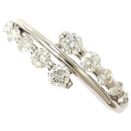 Autre Marque Bague alliance en platine avec diamant Autre