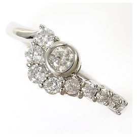Autre Marque Bague alliance en platine avec diamant Autre