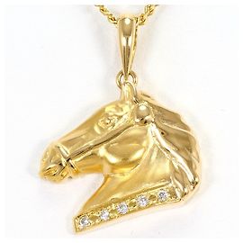 Autre Marque Halskette aus 18K Gelbgold mit Diamant Golden
