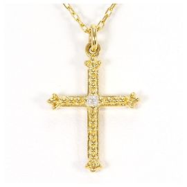 Autre Marque Halskette aus 18K Gelbgold mit Diamant Golden