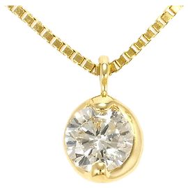 Autre Marque 18K Yellow Gold Necklace with Diamond Golden