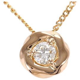 Autre Marque 18K Pink Gold Necklace with Diamond Golden
