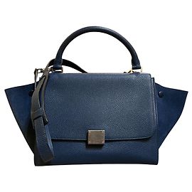Céline Small Leather Trapeze Satchel Altro