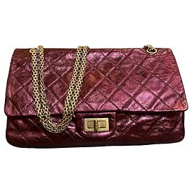2008 Chanel Quilted Metallic Lambskin Reissue 2.55 Double Flap 227 Handbag Other