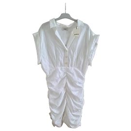 Abito bianco Sandro Romy con volant Bianco