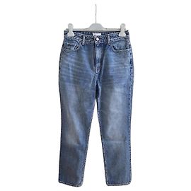 Ganni blaue Straight-Leg-Jeans Blau