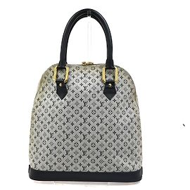 Louis Vuitton Alma Mini Lin Haut Blau