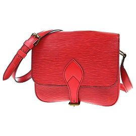 Louis Vuitton Cartouchiere Epi Leather MM Red