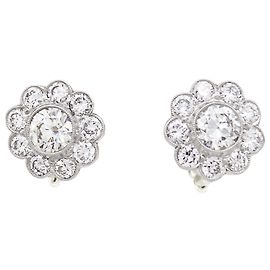 Autre Marque Brincos em ouro branco, platina e diamantes. Outro
