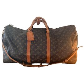 Louis Vuitton Keepall 60 Bandoulière Monogram Canvas Reisetasche Braun Monogramm