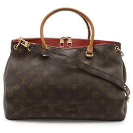 Louis Vuitton Pallas Monogram 2way Tasche Rot
