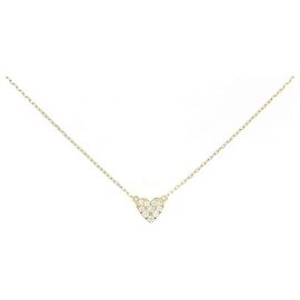 Autre Marque Ahkah Au750 Diamond Necklace Golden