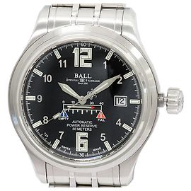Autre Marque BALL WATCH Trainmaster Stainless Steel Watch Black
