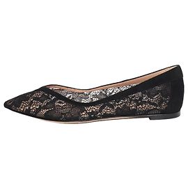 Gianvito Rossi Sapatilhas de renda preta - size EU 37 Preto