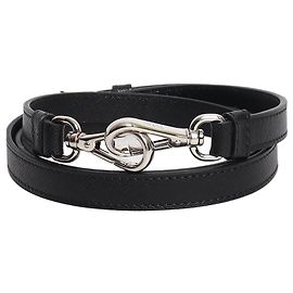 Prada Bandoulière de sac en cuir saffiano noir Noir