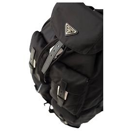 Prada Re-Nylon Backpack in Black Black