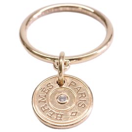 Hermès Anello HERMES Au750 Gambard Clou de Selle Diamante D'oro
