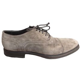 Autre Marque Sapatos Oxford de Camurça Ortigni Marrom