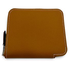 Hermès HERMES Azap Compact Coin Case D'oro