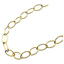 Autre Marque Collier à maillons ovales Tiffany & Co. en or jaune 18K Doré