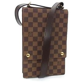 Borsa a tracolla Louis Vuitton Damier Portobello Marrone Damier ebene