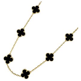 Collier Van Cleef & Arpels Vintage Alhambra Doré