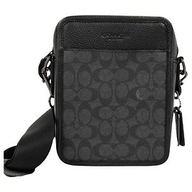 COACH Signature Black Shoulder Bag Black