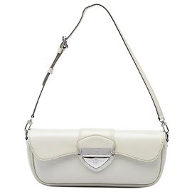Louis Vuitton White Epi Pochette Montaigne Weiß