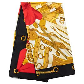 Pañuelo de seda Hermès Gold Soleil de Soie 90 Otro