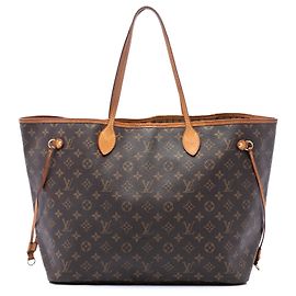 Louis Vuitton Brown Monogram Neverfull GM Brown