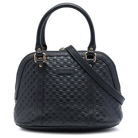 Borsa Dome Mini Microguccissima Gucci Nera Nero