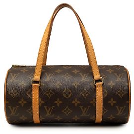 Louis Vuitton Brown Monogram Papillon 28 Castaño