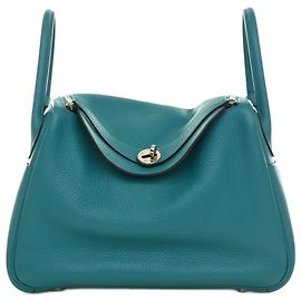 Hermès Blue Clemence Lindy 30 Blau Andere