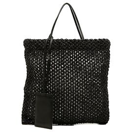 The Row Mini Raffia Barn Tote Nero Nero